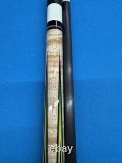 Jacoby Custom Pool Cue 12.7mm 29 Cf Shaft Mother Of Pearl Leather Wrap Radial