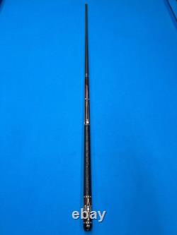Jacoby Custom Pool Cue 12.9mm 29 Revo Shaft Ebony Cocobolo 5/16x14 Leather