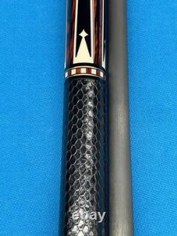 Jacoby Custom Pool Cue 12.9mm 29 Revo Shaft Ebony Cocobolo 5/16x14 Leather