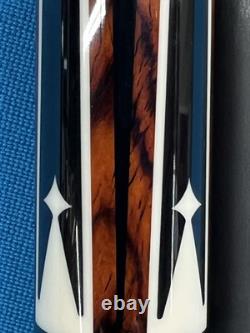 Jacoby Custom Pool Cue 12.9mm 29 Revo Shaft Ebony Cocobolo 5/16x14 Leather