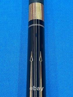 Jacoby Custom Pool Cue 12.9mm 29 Revo Shaft Leather Wrap Radial Tulip