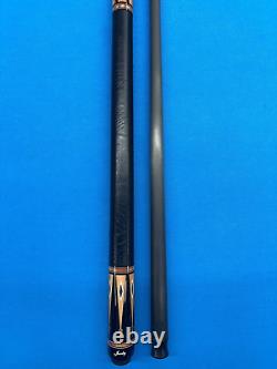 Jacoby Custom Pool Cue 12.9mm 29 Revo Shaft Leather Wrap Radial Tulip