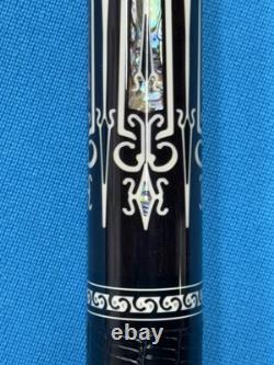 Jacoby Custom Pool Cue 30 Butt 12.3mm 30 Cf 4.0 Shaft Ebony Abalone White Juma