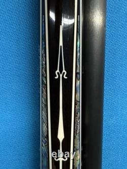 Jacoby Custom Pool Cue 30 Butt 12.3mm 30 Cf 4.0 Shaft Ebony Abalone White Juma