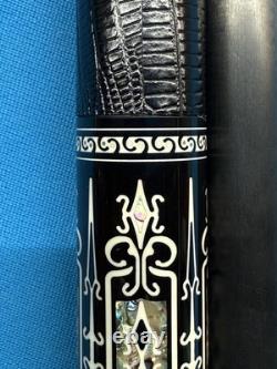 Jacoby Custom Pool Cue 30 Butt 12.3mm 30 Cf 4.0 Shaft Ebony Abalone White Juma