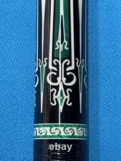Jacoby Custom Pool Cue 30 Butt 12.3mm 30 Cf 4.0 Shaft Ebony Malachite Juma