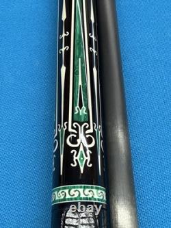 Jacoby Custom Pool Cue 30 Butt 12.3mm 30 Cf 4.0 Shaft Ebony Malachite Juma