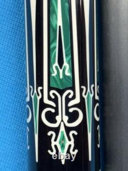 Jacoby Custom Pool Cue 30 Butt 12.3mm 30 Cf 4.0 Shaft Ebony Malachite Juma