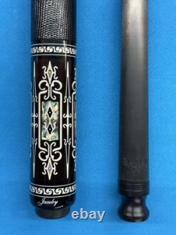 Jacoby Custom Pool Cue 30butt 12.3mm 30 Cf 4.0 Shaft Blackwood Abalone Juma
