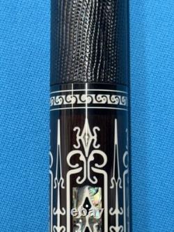 Jacoby Custom Pool Cue 30butt 12.3mm 30 Cf 4.0 Shaft Blackwood Abalone Juma