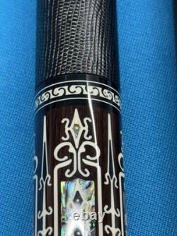 Jacoby Custom Pool Cue 30butt 12.3mm 30 Cf 4.0 Shaft Blackwood Abalone Juma