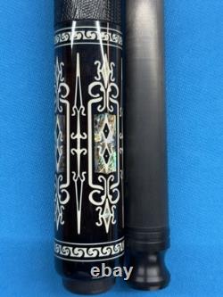 Jacoby Custom Pool Cue 30butt 12.3mm 30 Cf 4.0 Shaft Blackwood Abalone Juma