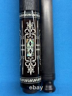 Jacoby Custom Pool Cue 30butt 12.3mm 30 Cf 4.0 Shaft Blackwood Abalone Juma