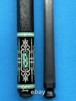Jacoby Custom Pool Cue 30butt 12.7mm 30 Cf 4.0 Shaft Blackwood Malachite Juma