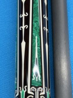 Jacoby Custom Pool Cue 30butt 12.7mm 30 Cf 4.0 Shaft Blackwood Malachite Juma