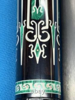 Jacoby Custom Pool Cue 30butt 12.7mm 30 Cf 4.0 Shaft Blackwood Malachite Juma