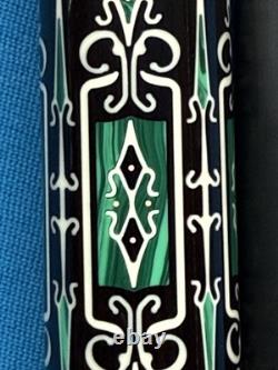 Jacoby Custom Pool Cue 30butt 12.7mm 30 Cf 4.0 Shaft Blackwood Malachite Juma