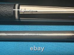 Jacoby Custom Pool Cue, Black Out Break Cue, Jump Cue, and 4X8 Pool Case, Radial