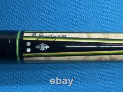 Jacoby Custom Pool Cue Butt Only Mother Of Pearl Leather Wrap Radial Pin
