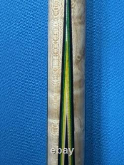 Jacoby Custom Pool Cue Butt Only Mother Of Pearl Leather Wrap Radial Pin