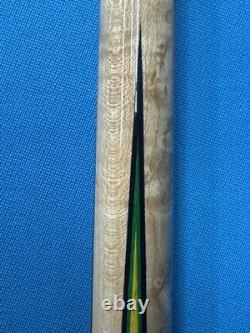 Jacoby Custom Pool Cue Butt Only Mother Of Pearl Leather Wrap Radial Pin