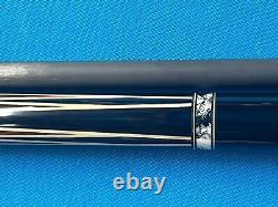 Jacoby Custom Pool Cue Cocobolo White Buffalo Turquoise Revo 12.9mm 29 Shaft