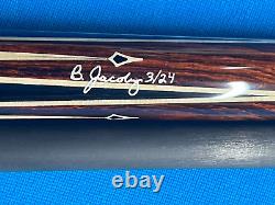 Jacoby Custom Pool Cue Cocobolo White Buffalo Turquoise Revo 12.9mm 29 Shaft