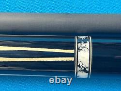 Jacoby Custom Pool Cue Cocobolo White Buffalo Turquoise Revo 12.9mm 29 Shaft