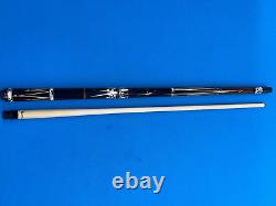 Jacoby Custom Pool Cue Cocobolo White Buffalo Turquoise Ultra 12.75mm 29 Shaft