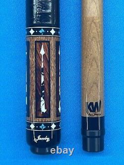 Jacoby Custom Pool Cue Jacoby 12.75mm 30kw Shaft Leather Wrap Radial Joint