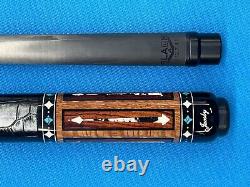 Jacoby Custom Pool Cue Jacoby 4.0 12.7mm 29 Cf Shaft Leather Wrap Radial Joint