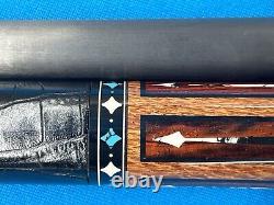 Jacoby Custom Pool Cue Jacoby 4.0 12.7mm 29 Cf Shaft Leather Wrap Radial Joint