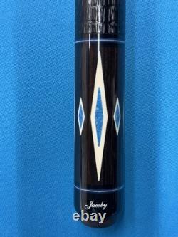 Jacoby Custom Pool Cue Jacoby 4.0 Cf 12.3mm 29 Ebony Chilean Lapis Elforyn