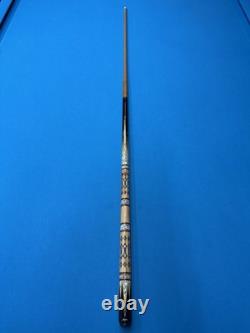 Jacoby Custom Pool Cue Jacoby Kw 12.3mm 29 Olivewood Ebony Buffalo Turqoise