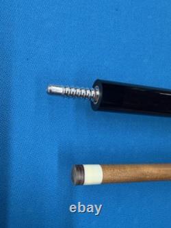Jacoby Custom Pool Cue Jacoby Kw 12.3mm 29 Olivewood Ebony Buffalo Turqoise