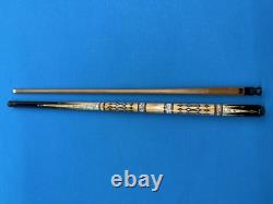 Jacoby Custom Pool Cue Jacoby Kw 12.3mm 29 Olivewood Ebony Buffalo Turqoise