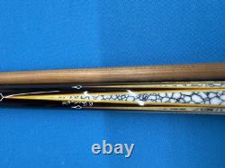 Jacoby Custom Pool Cue Jacoby Kw 12.3mm 29 Olivewood Ebony Buffalo Turqoise