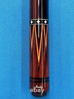 Jacoby Custom Pool Cue Jacoby Ultra Pro 12.75mm 29 Shaft Wrapples Ebony Cocobo