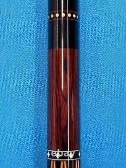 Jacoby Custom Pool Cue Jacoby Ultra Pro 12.75mm 29 Shaft Wrapples Ebony Cocobo