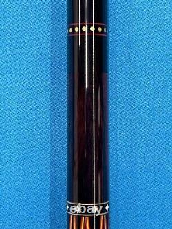 Jacoby Custom Pool Cue Jacoby Ultra Pro 12.75mm 29 Shaft Wrapples Ebony Cocobo