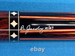 Jacoby Custom Pool Cue Jacoby Ultra Pro 12.75mm 29 Shaft Wrapples Ebony Cocobo