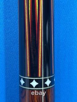 Jacoby Custom Pool Cue Jacoby Ultra Pro 12.75mm 29 Shaft Wrapples Ebony Cocobo