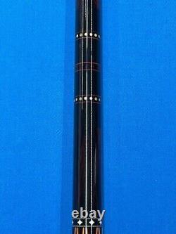 Jacoby Custom Pool Cue Jacoby Ultra Pro 12.75mm 29 Shaft Wrapples Ebony Cocobo