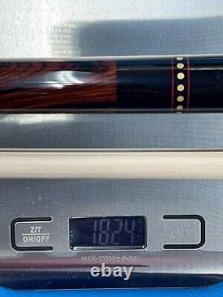 Jacoby Custom Pool Cue Jacoby Ultra Pro 12.75mm 29 Shaft Wrapples Ebony Cocobo