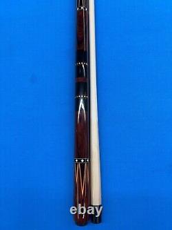 Jacoby Custom Pool Cue Jacoby Ultra Pro 12.75mm 29 Shaft Wrapples Ebony Cocobo