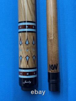 Jacoby Custom Pool Cue Kw 12.75mm 29 Shaft Olivewood Coco And Larimar Radial