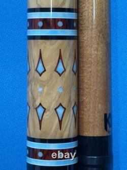 Jacoby Custom Pool Cue Kw 12.75mm 29 Shaft Olivewood Coco And Larimar Radial