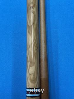 Jacoby Custom Pool Cue Kw 12.75mm 29 Shaft Olivewood Coco And Larimar Radial