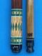 Jacoby Custom Pool Cue Kw 12.75mm 29 Shaft Olivewood Coco And Malachite Radial