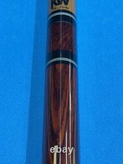 Jacoby Custom Pool Cue Kw 12.75mm 29 Shaft Olivewood Coco And Malachite Radial